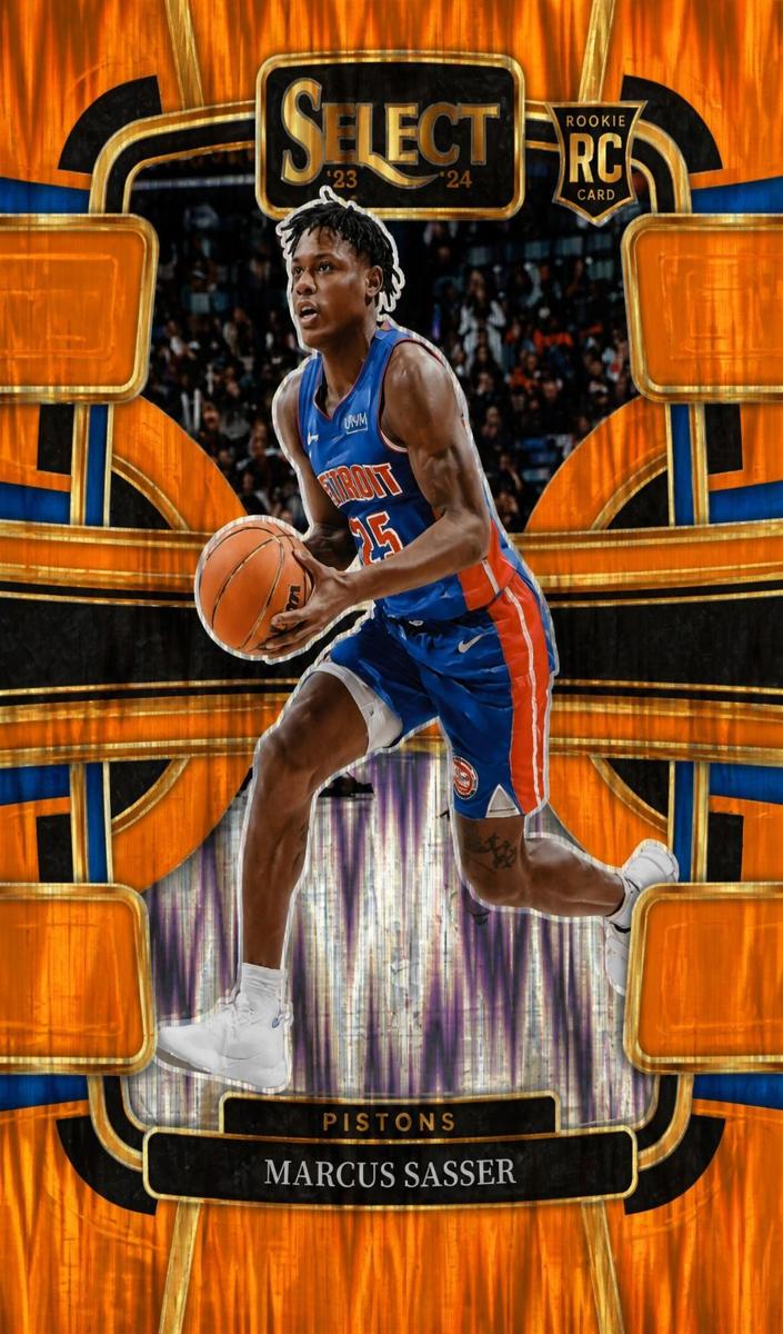2023 Panini Select Basketball Orange Flash Marcus Sasser #70