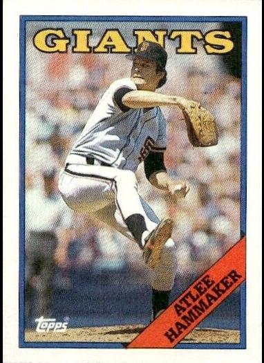 1988 Topps Baseball Atlee Hammaker #157