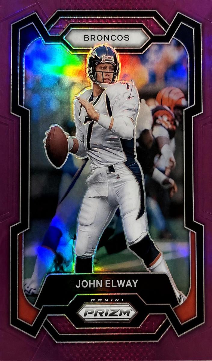 2023 Panini Prizm Football Purple John Elway #89