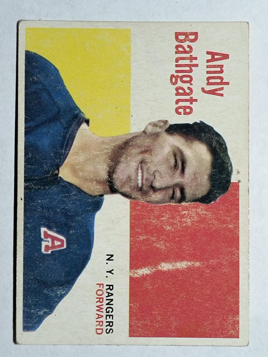 1960 Topps Hockey Andy Bathgate #45 PSA 8