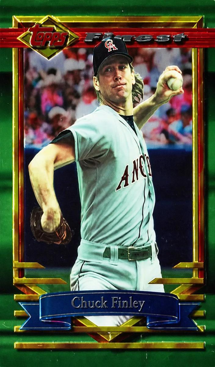 1994 Topps Finest Baseball Chuck Finley #143