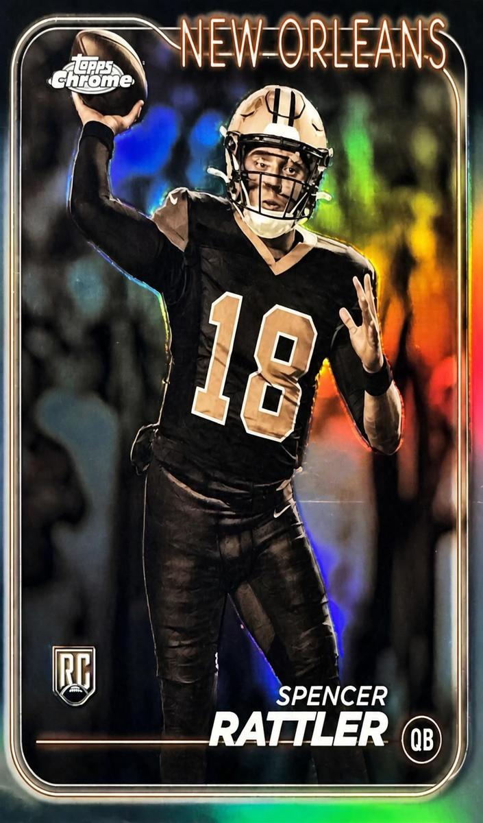 2024 Topps Chrome Football Refractor Spencer Rattler #213