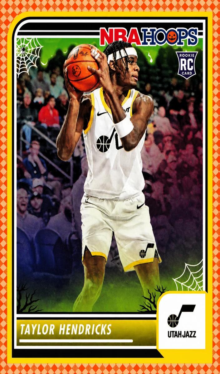 2023 Panini Haunted Hoops Basketball Orange Taylor Hendricks #222