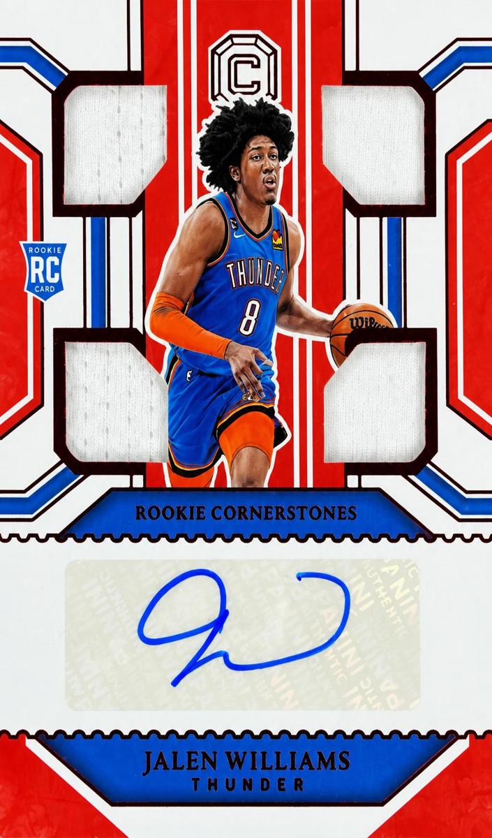 2022 Panini Chronicles Basketball Red Obsidian Jalen Williams #RCS-JWL