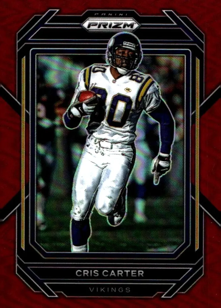 2022 Panini Prizm Football Red Cris Carter #196