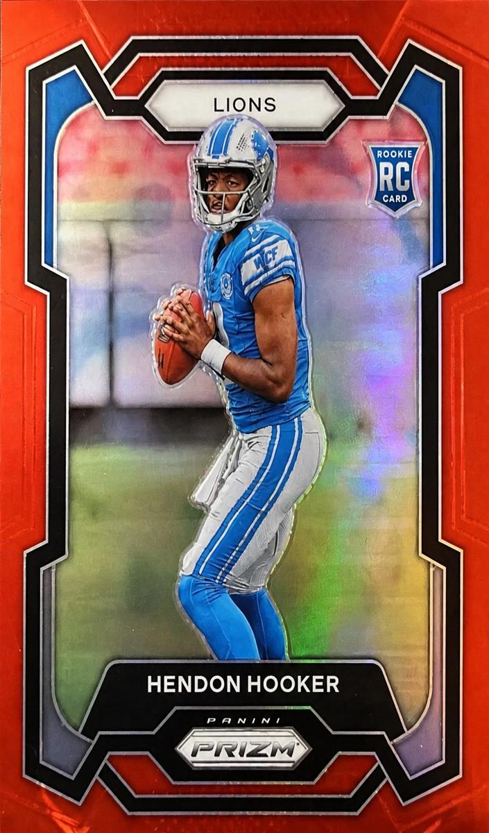 2023 Panini Prizm Football Red Hendon Hooker #329