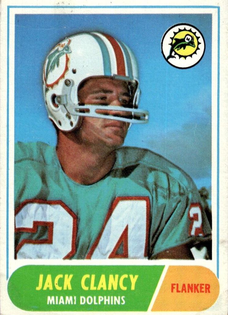 1968 Topps Football Jack Clancy #14