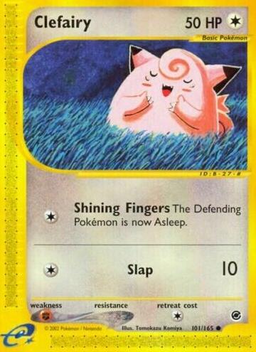 2002 Pokemon Expedition Base Set Clefairy #101