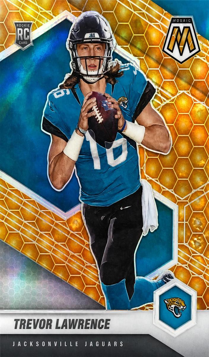 2021 Panini Mosaic Football Honeycomb Trevor Lawrence #301 PSA 9