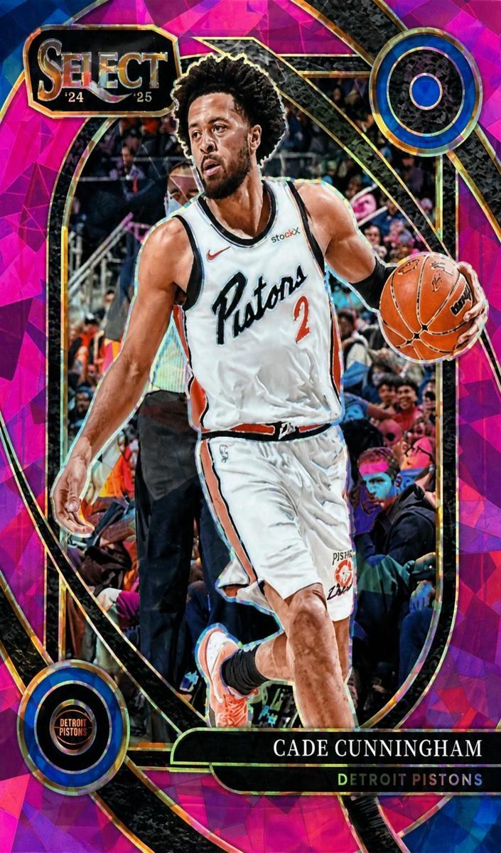 2024 Panini Select Basketball Pink Cracked Ice Cade Cunningham #224