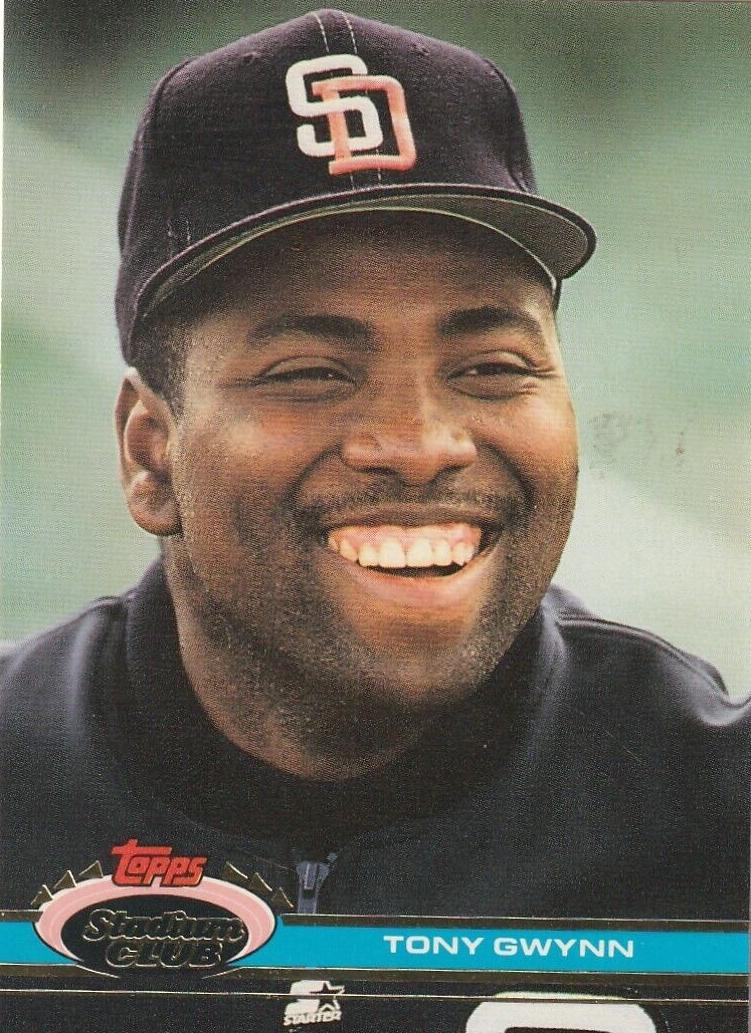 1991 Topps Stadium Club Baseball Tony Gwynn #308 PSA 9