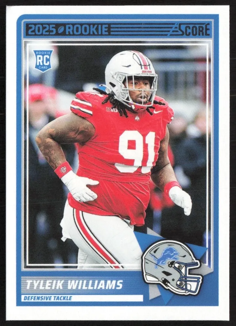2025 Panini Score Football Tyleik Williams #85