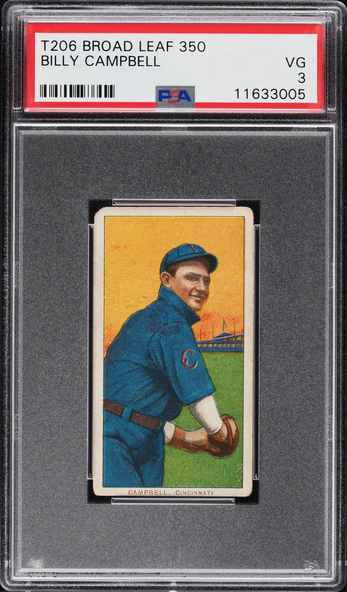 1909-11 T206 Baseball Billy Campbell #NNO