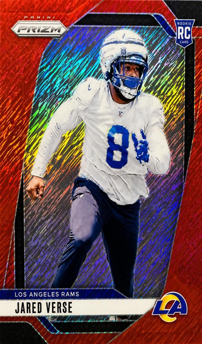 2024 Panini Prizm Football Red Shimmer Jared Verse #341 PSA 9