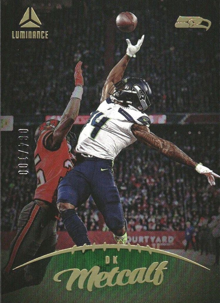 2023 Panini Luminance Football Green DK Metcalf #39 PSA 10