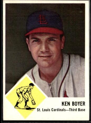 1963 Fleer Baseball Ken Boyer #60 PSA 7