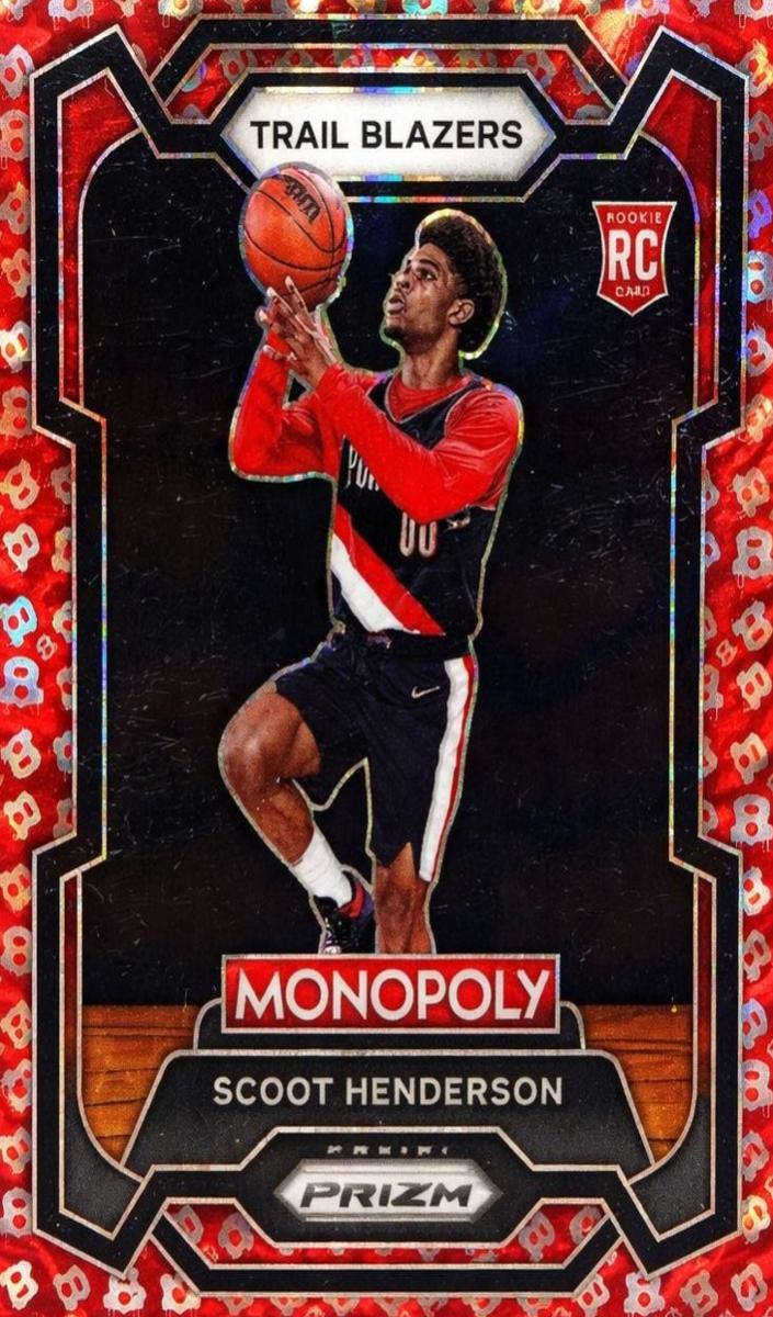 2023 Panini Prizm Monopoly Basketball Free Parking Scoot Henderson #75 PSA 9