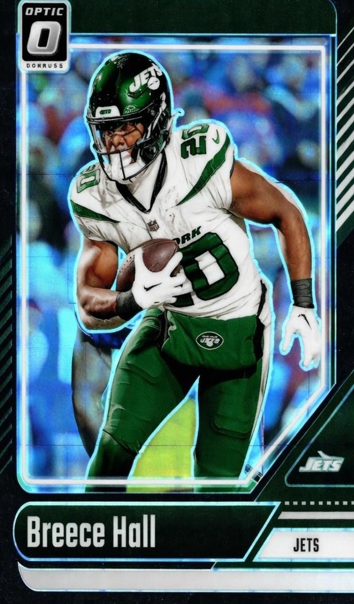 2024 Donruss Optic Football Black Pandora Breece Hall #156 PSA 9