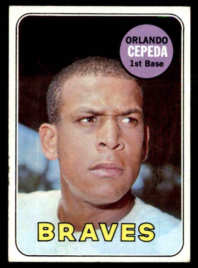 1969 Topps Baseball Orlando Cepeda #385 PSA 8