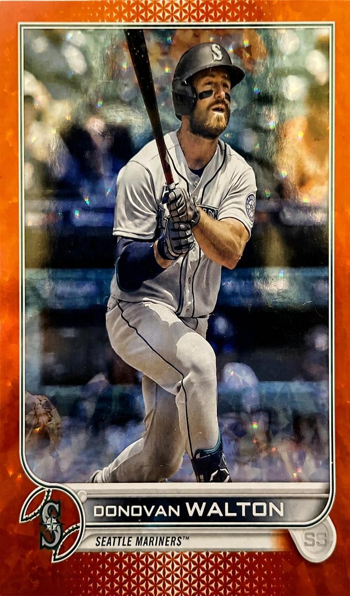 2022 Topps Update Baseball Orange Foil Donovan Walton #US242