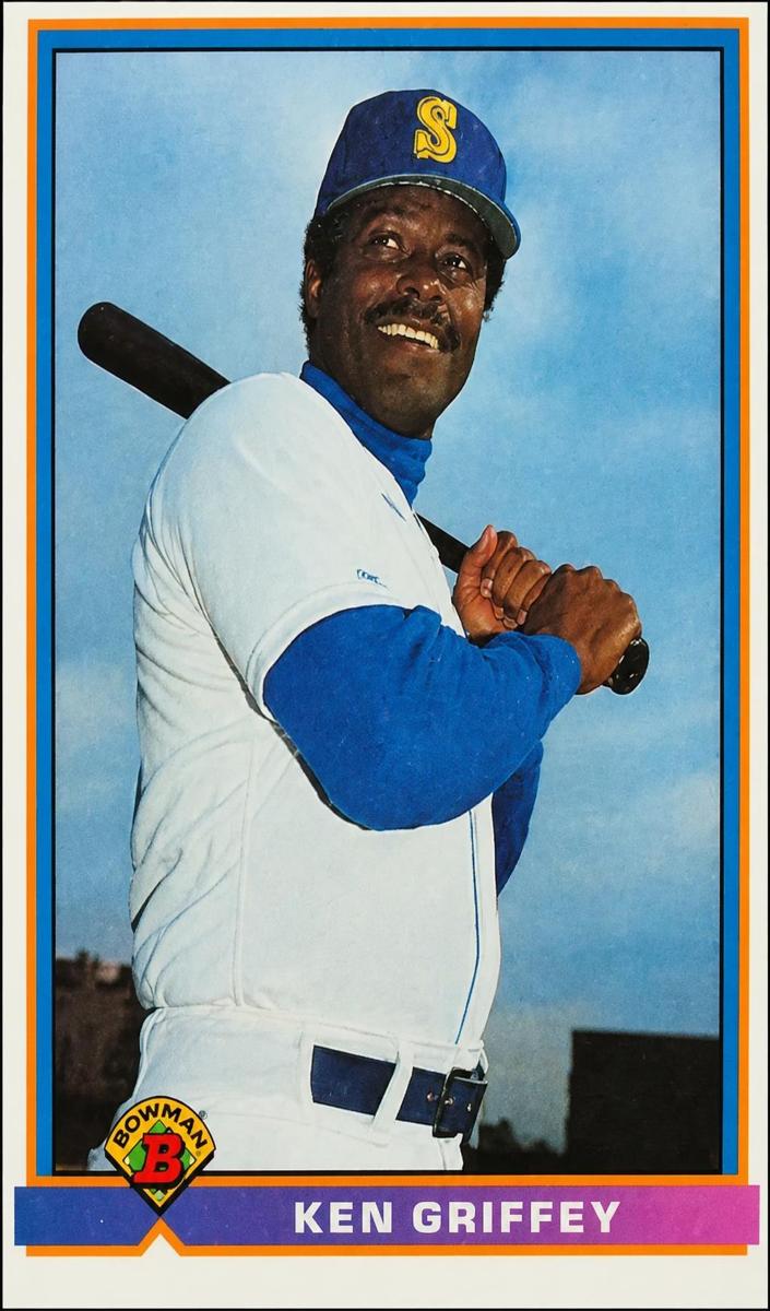 1991 Bowman Baseball Error Ken Griffey Sr. #246 PSA 8