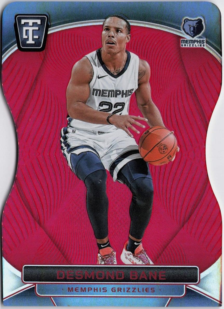 2024 Panini Totally Certified Basketball Mirror Platinum Red Die Cut Desmond Bane #45