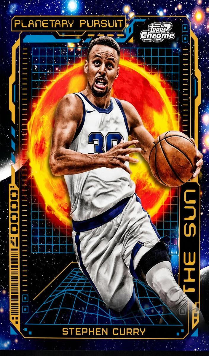 2023 Topps Cosmic Chrome Basketball Sun Stephen Curry #PPS-2 PSA 10