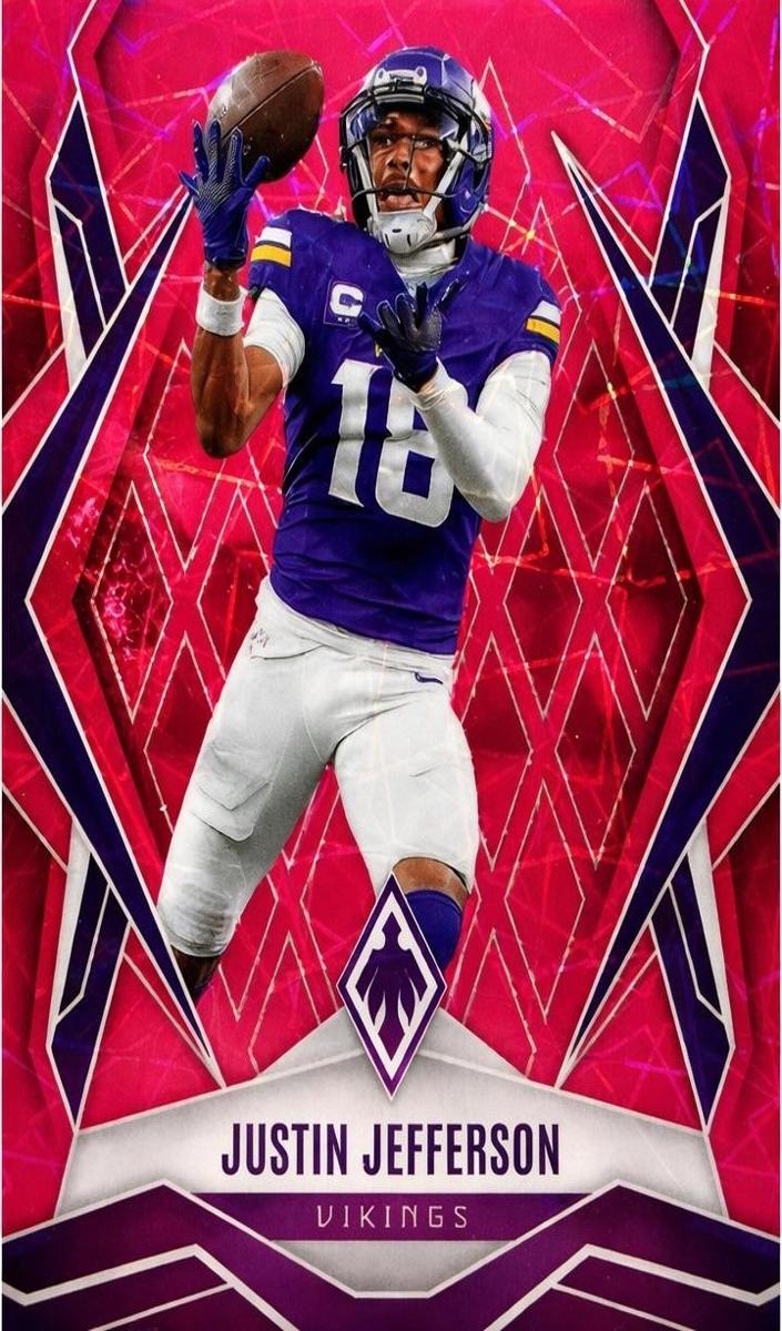 2025 Panini Phoenix Football Pink Lazer Justin Jefferson #135