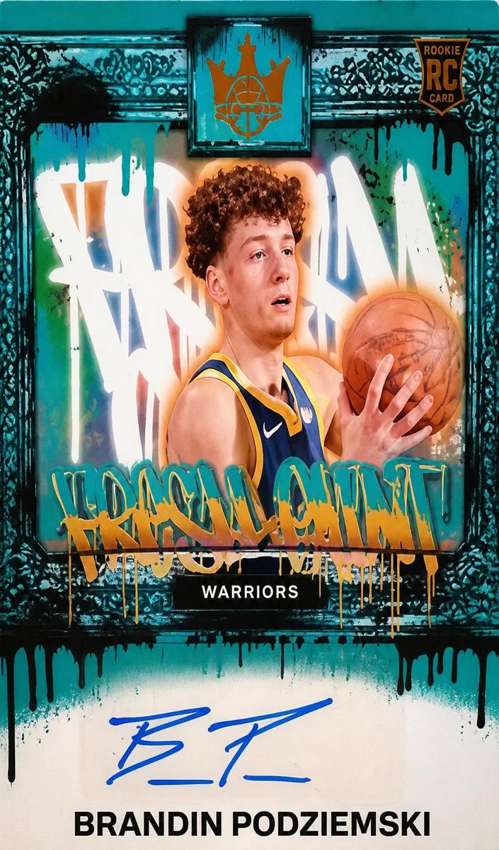 2023 Panini Court Kings Basketball Amber Brandin Podziemski #FP-BPG PSA 8.5