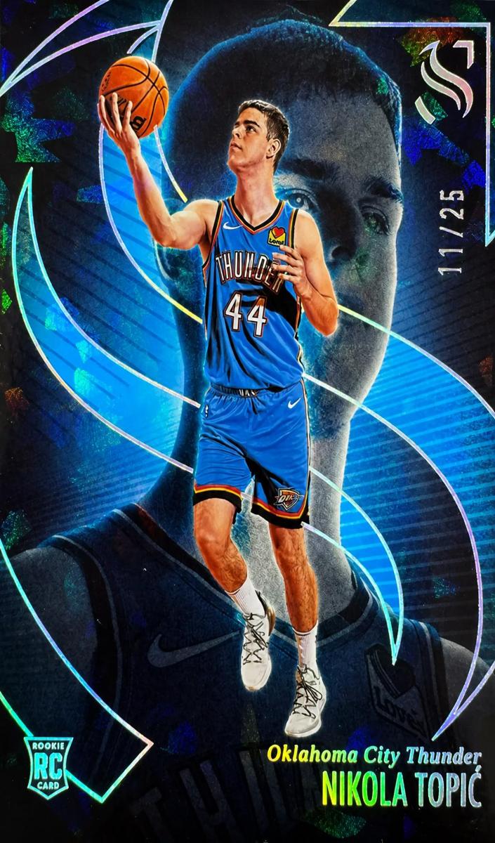2024 Panini Silhouette Basketball Cracked Ice Nikola Topic #70