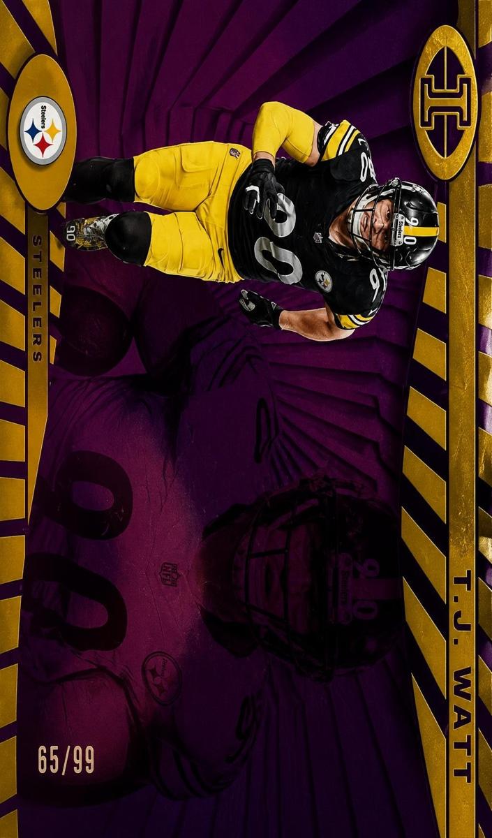 2024 Panini Illusions Football Purple Trophy Collection T.J. Watt #73