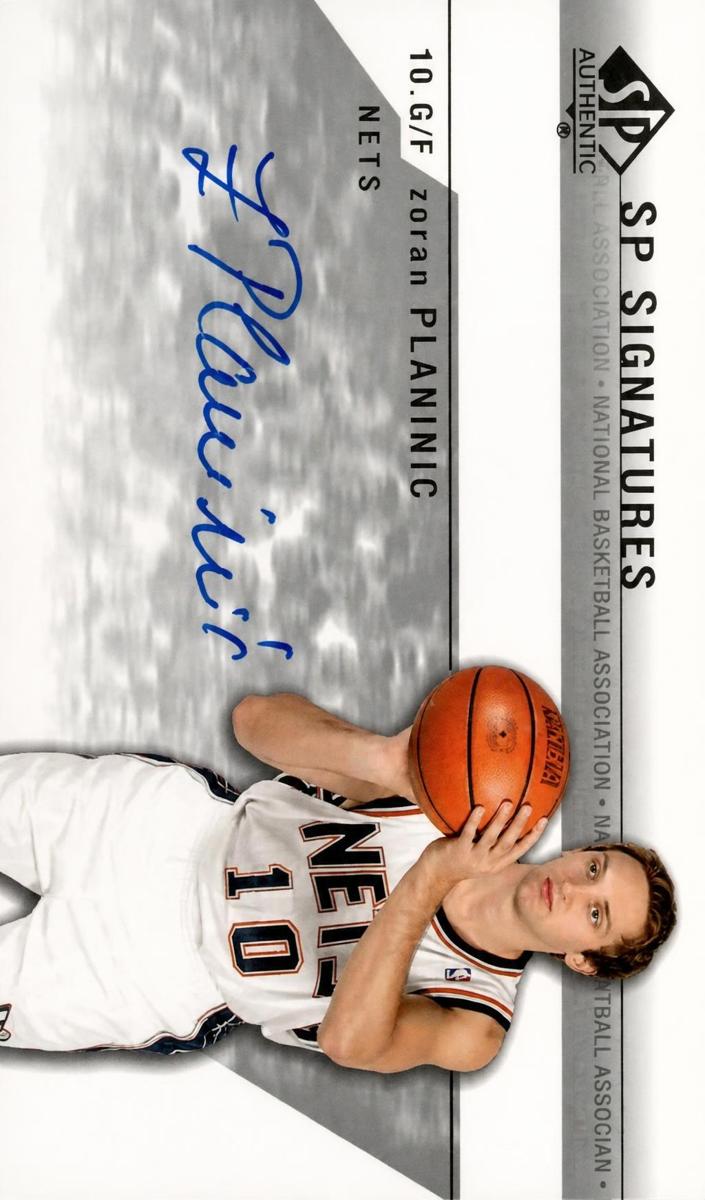 2003 SP Authentic Basketball Zoran Planinic #ZP-A