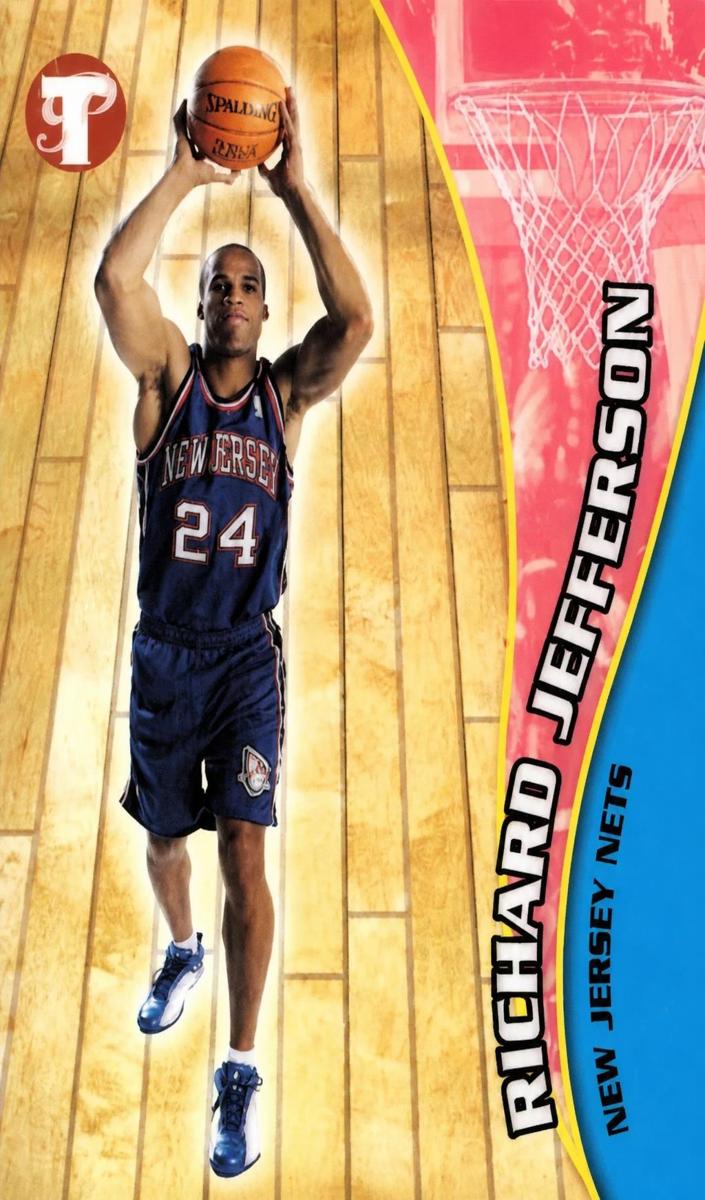 2001 Topps Pristine Basketball Refractor Richard Jefferson #93