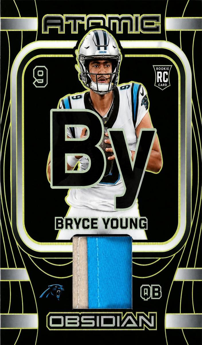 2023 Panini Obsidian Football Electric Etch Yellow Bryce Young #AMA-BYO PSA 8