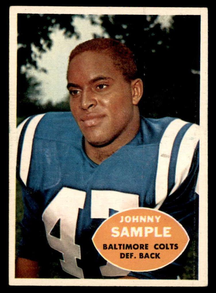 1960 Topps Football Johnny Sample #9