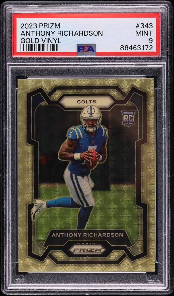 2023 Panini Prizm Football Gold Vinyl Anthony Richardson #343