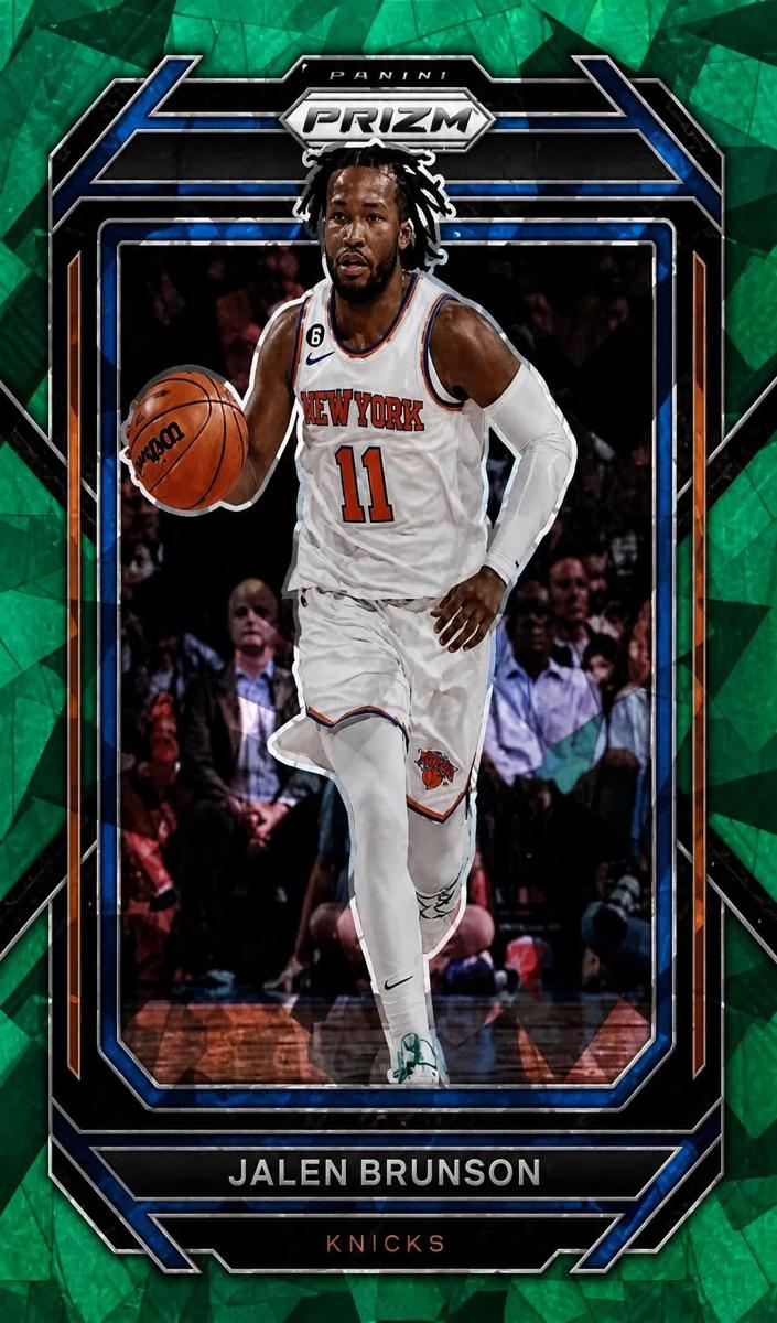 2022 Panini Prizm Basketball Green Ice Jalen Brunson #11