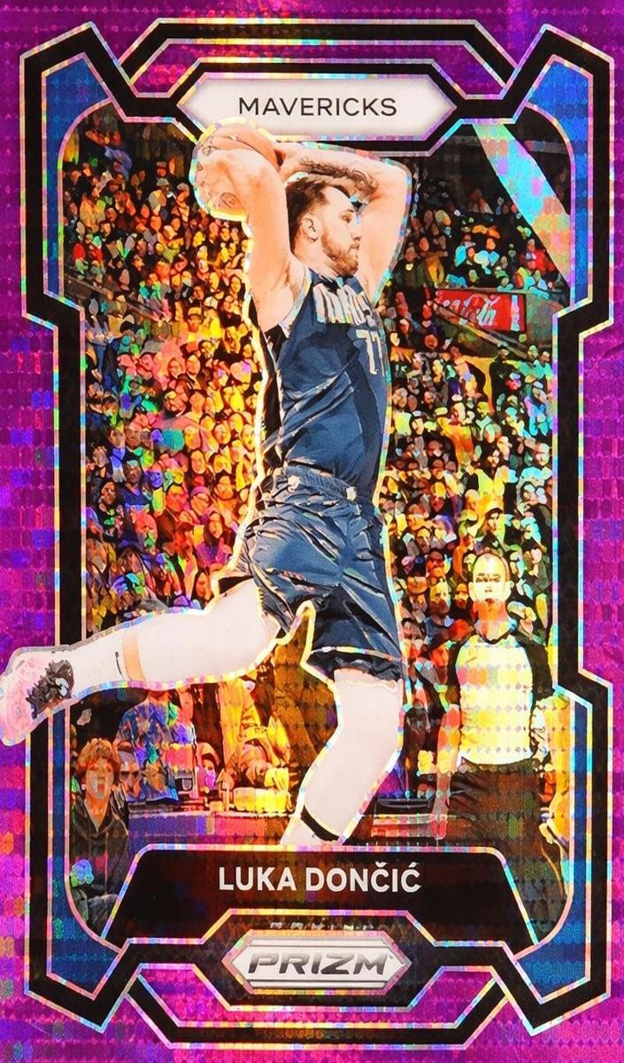 2023 Panini Prizm Basketball Purple Pulsar Luka Doncic #110 PSA 8.5