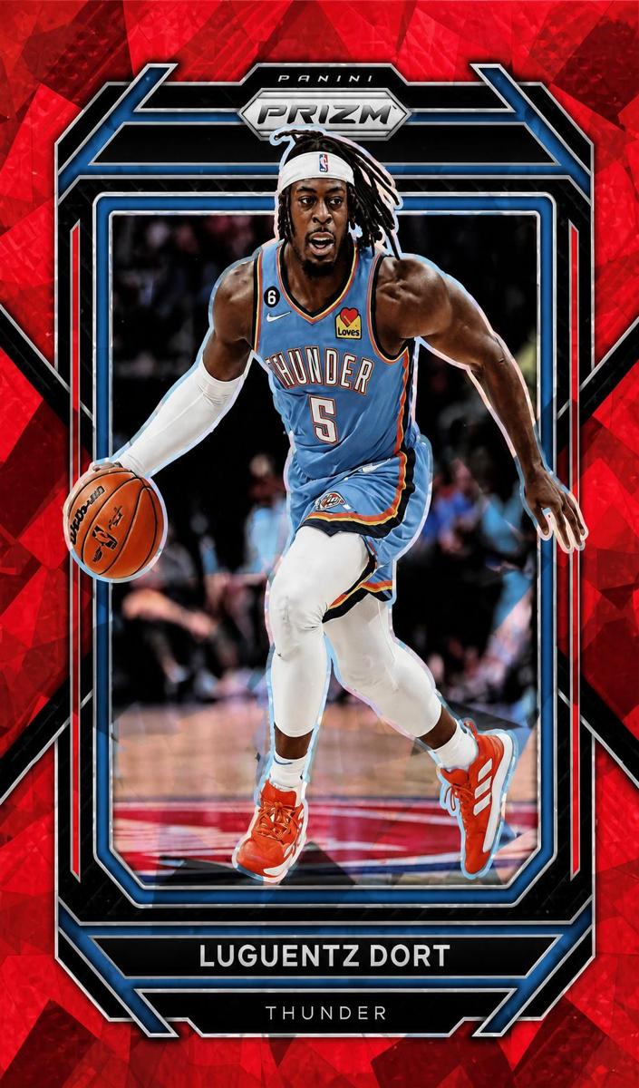 2022 Panini Prizm Basketball Red Ice Luguentz Dort #55