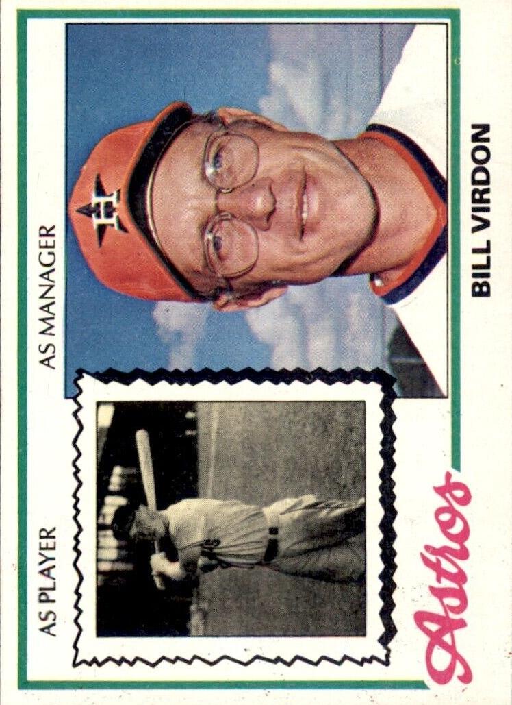 1978 Topps Baseball Bill Virdon #279