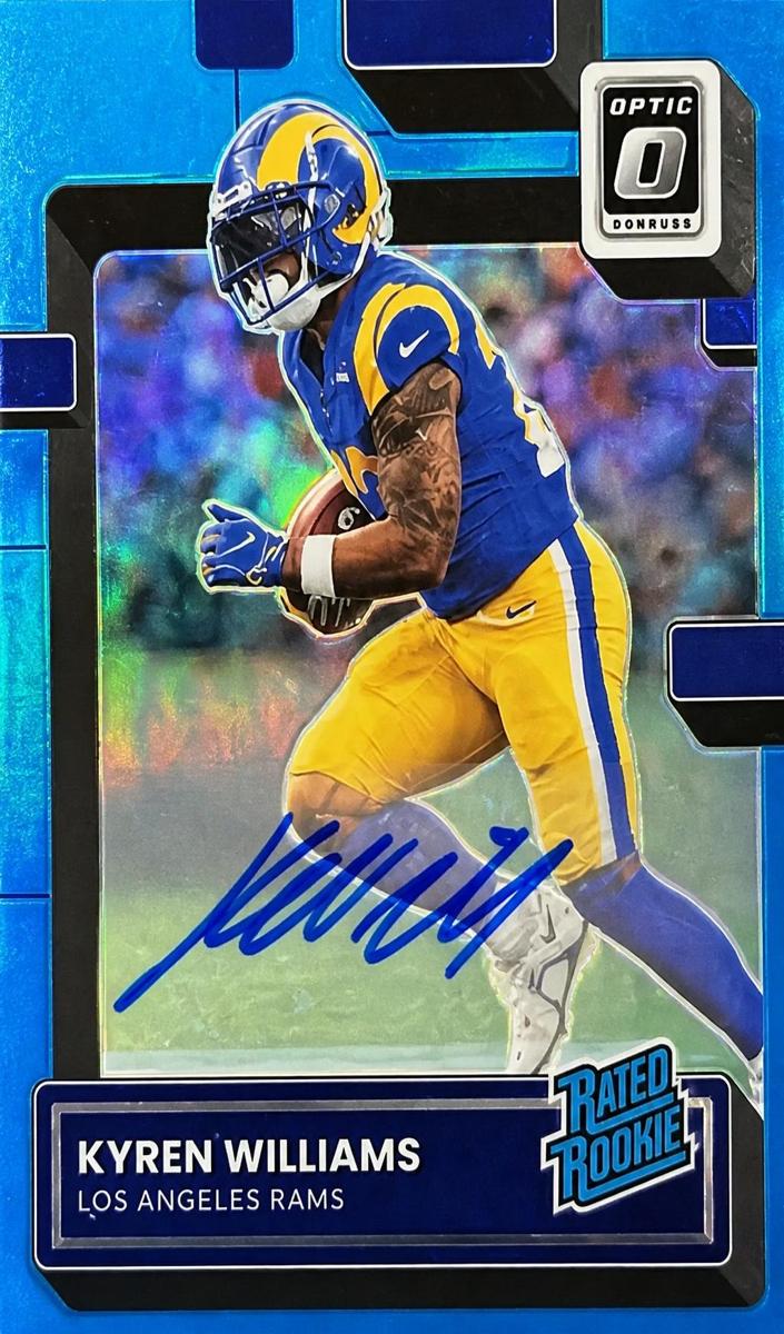 2022 Donruss Optic Football Blue Kyren Williams #281 SGC 9.5