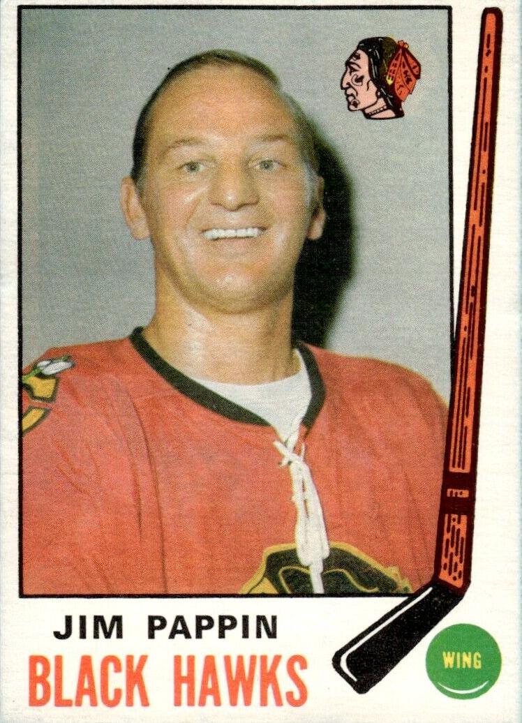 1969 O-Pee-Chee Hockey Jim Pappin #133 PSA 9