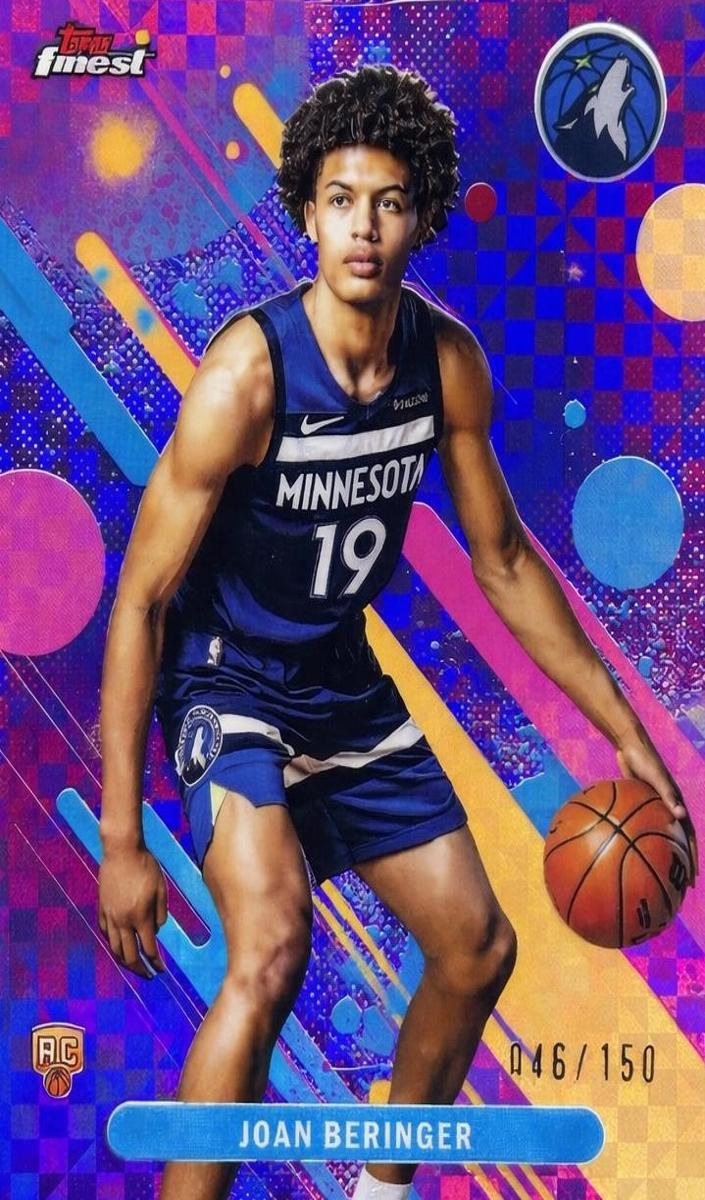 2025 Topps Finest Basketball Purple X-Fractor Joan Beringer #17 PSA 10