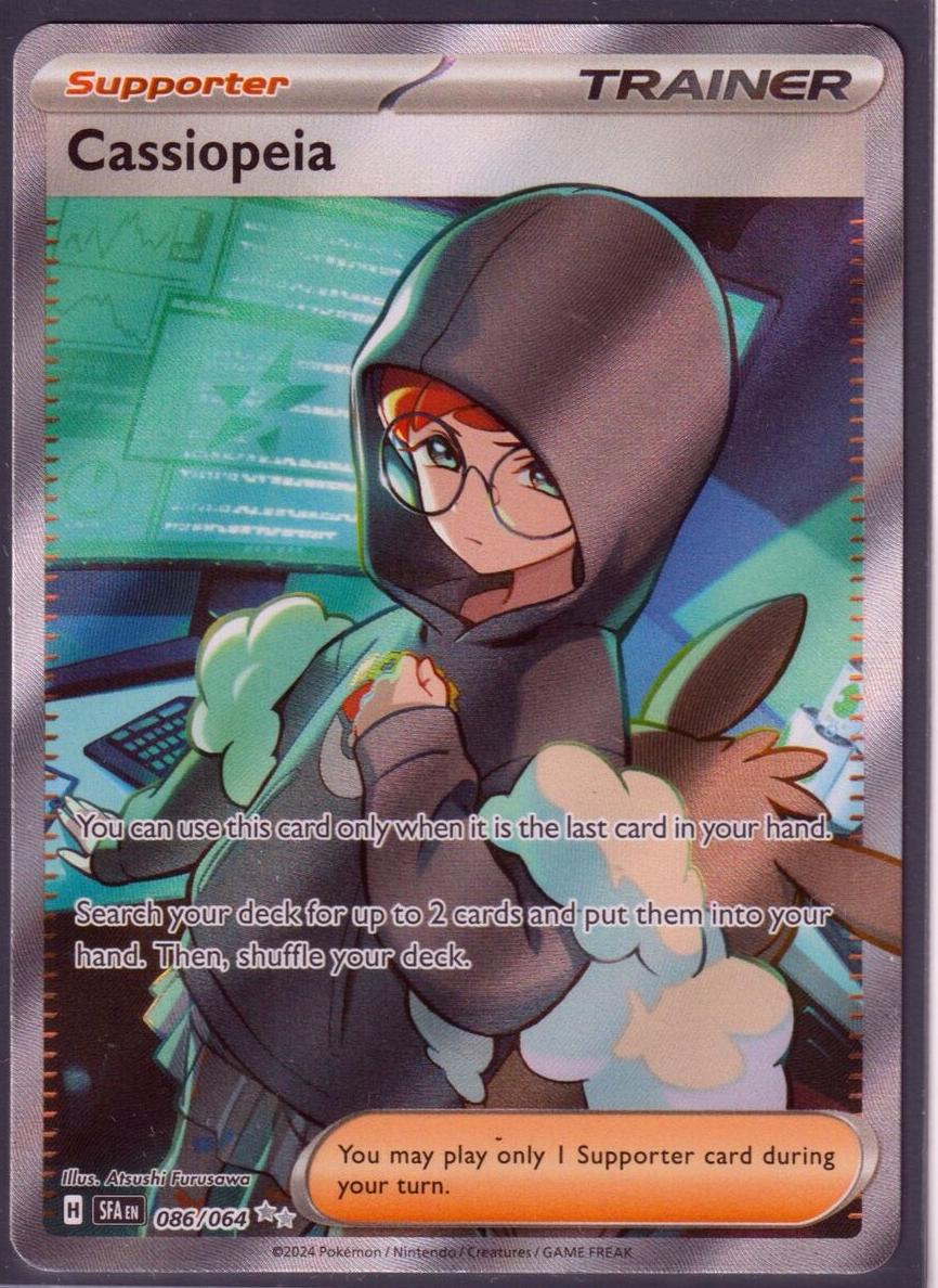 2024 Pokemon Scarlet & Violet Shrouded Fable Cassiopeia #86 PSA 9