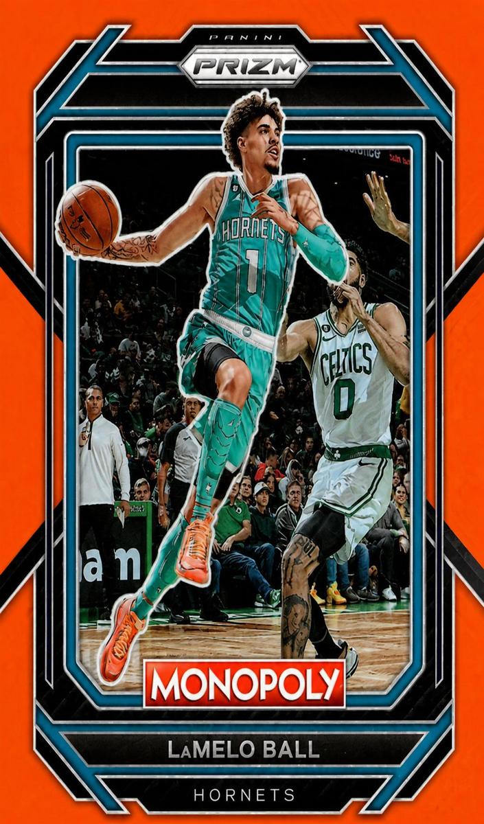 2022 Panini Prizm Monopoly Basketball Orange LaMelo Ball #10