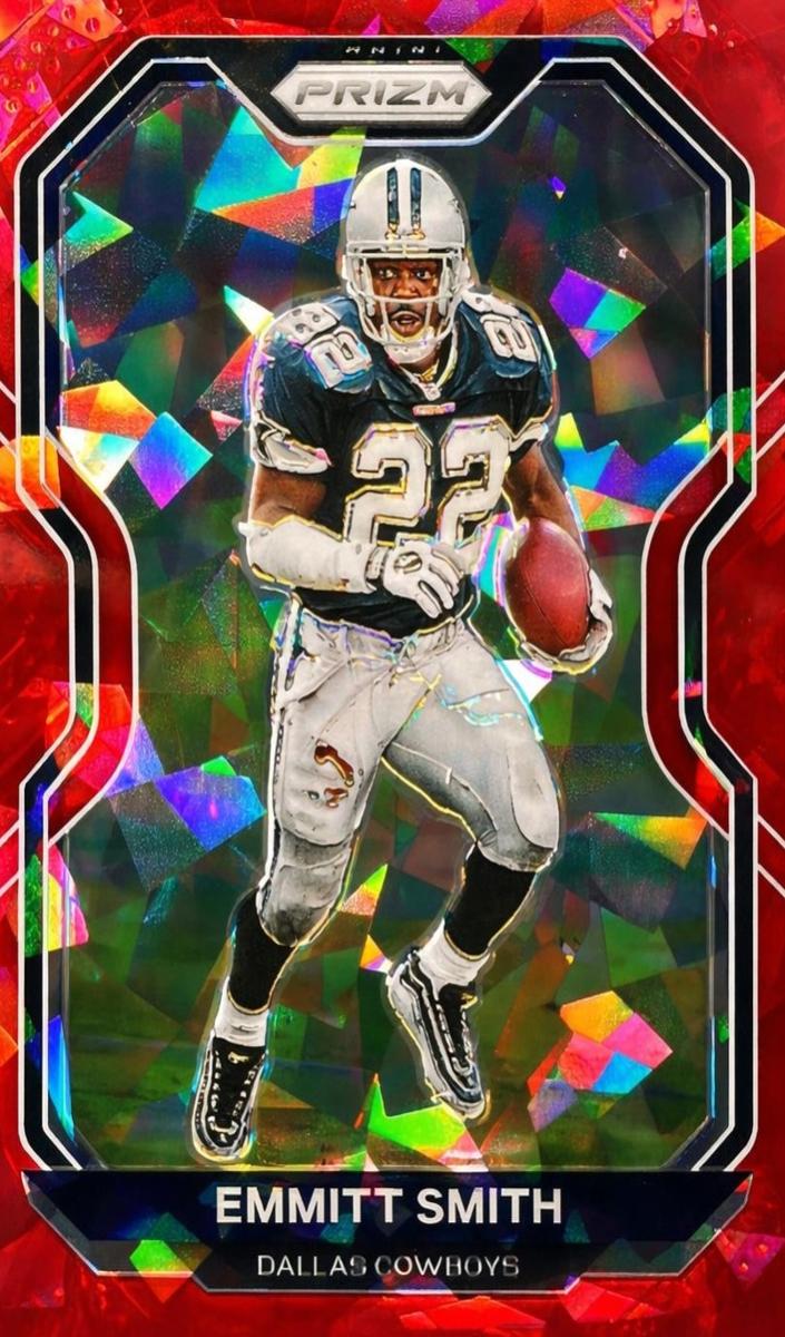 2020 Panini Prizm Football Red Ice Prizm Emmitt Smith #157 SGC 9