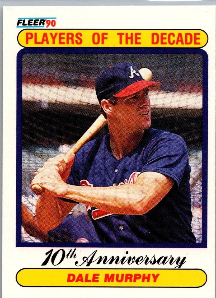 1990 Fleer Baseball Dale Murphy #623 PSA 9