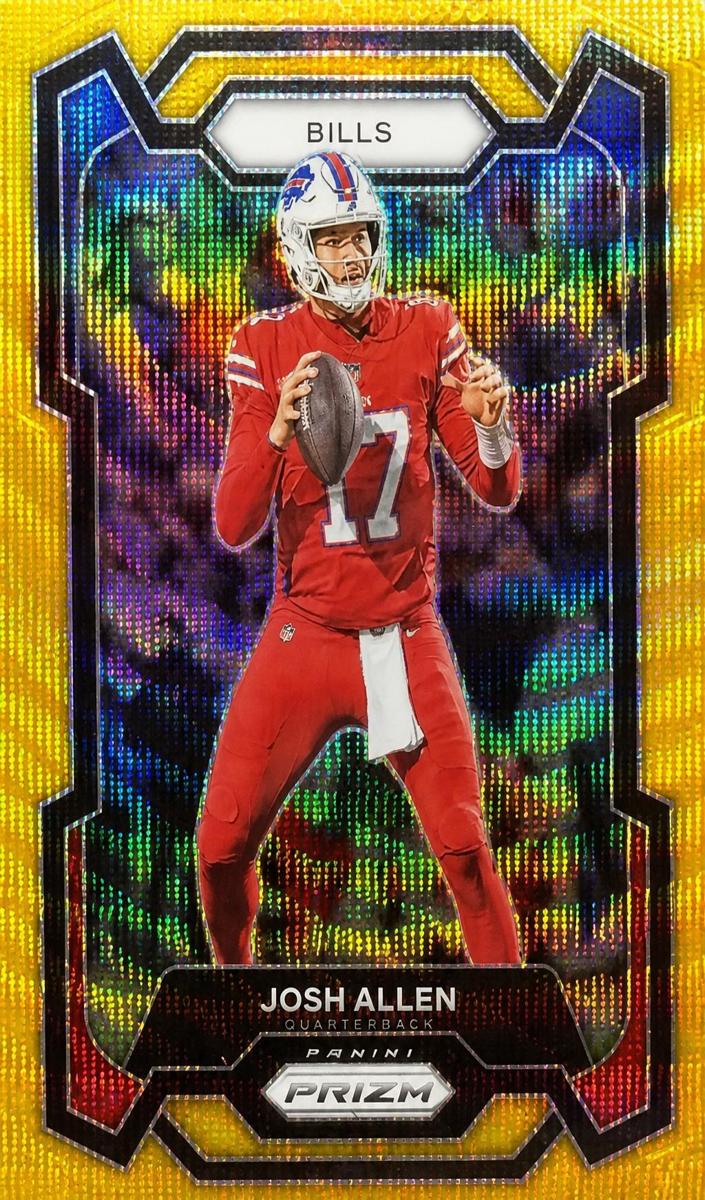 2023 Panini Prizm Football Gold Wave Josh Allen #32