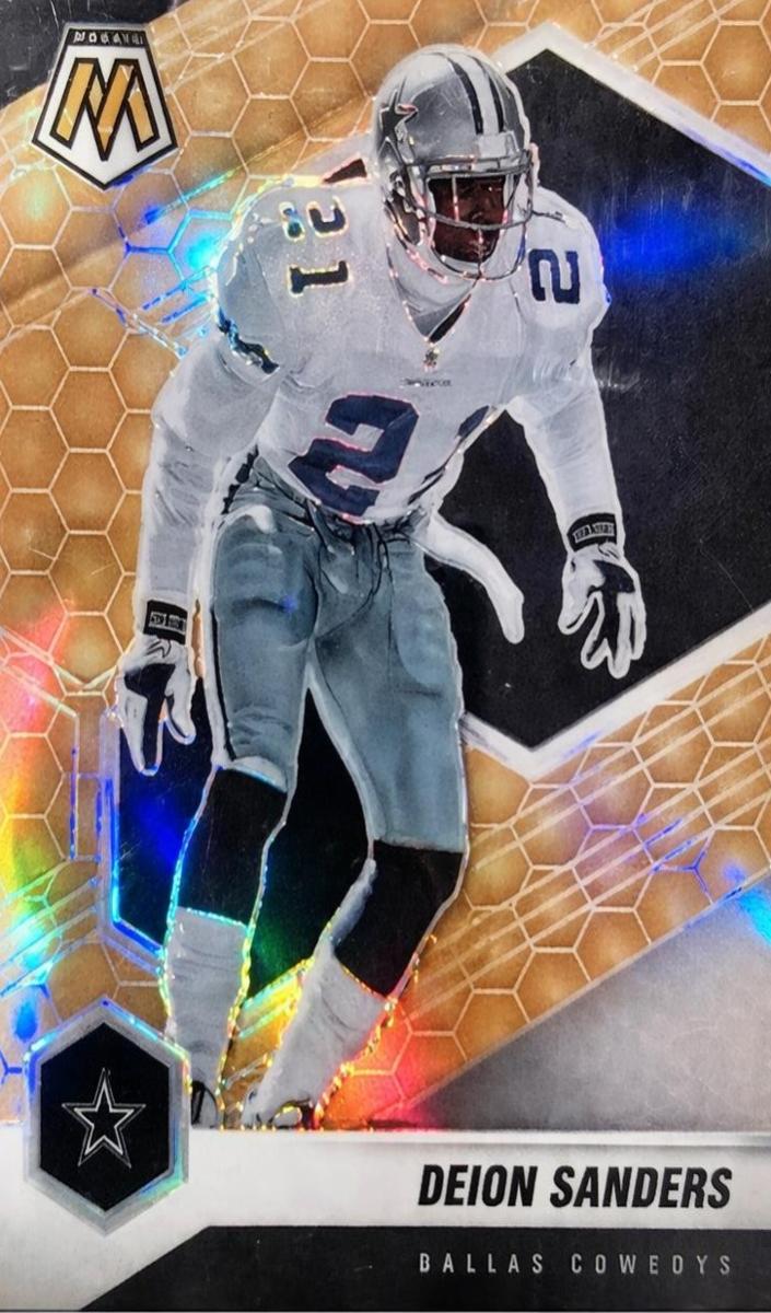 2021 Panini Mosaic Football Honeycomb Deion Sanders #63 SGC 10