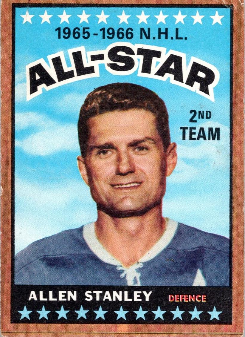 1966 Topps Hockey Allen Stanley #128